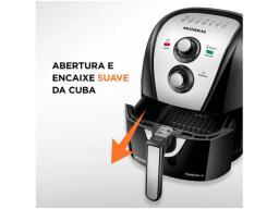 Fritadeira Elétrica sem Óleo/Air Fryer Mondial - Family AFN-40-BI Preto 4L com Timer